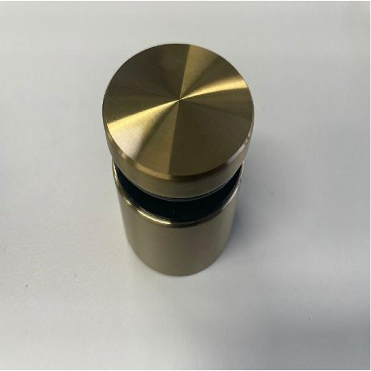 Glass Anchor 50mm diameter 30mm body in brushed brass  